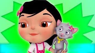 Meow Meow Billi Karti | म्याऊँ म्याऊँ | Hindi Nursery Rhymes | Hindi Rhymes | Kids Channel India
