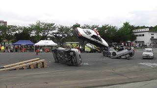 西部警察再現　パトカー大クラッシュ！　オートジャンボリー2015