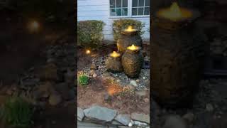 Front Door Fountains With Lights!