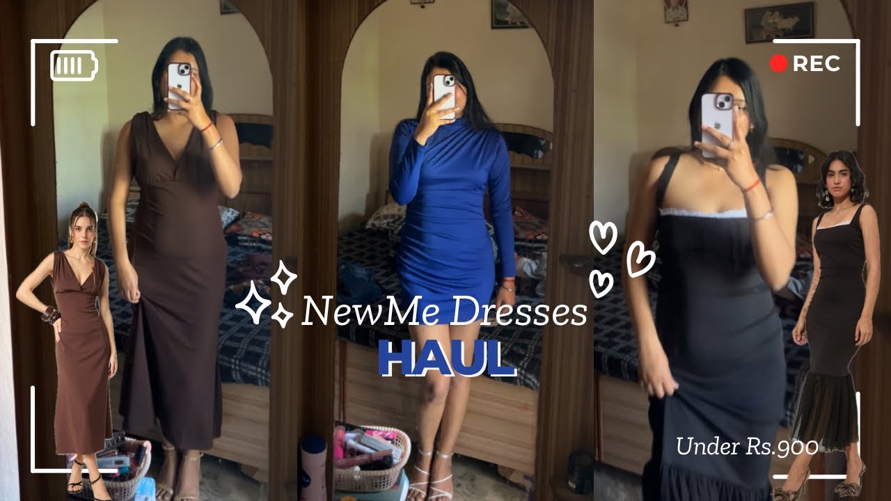 Newme Dresses Haul Tryon Youtube