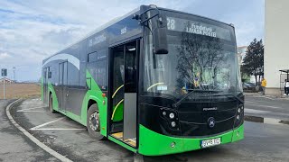 Brașov | Cab view | Călătorie cu autobuzul Menarini Citymood 12 #865 pe linia 28 (cursă întreagă)  🚍