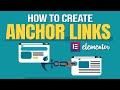 How to Create Anchor Links on Elementor (2026) Step By Step Tutorial