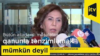 Bahar Muradova: “Bütün ailədaxili məsələləri qanunla tənzimləmək mümkün deyil”