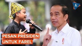 Tegas! 2 Hal Ini Dipesankan Presiden Jokowi Kepada Farel Prayoga