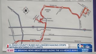 County bus service in Socorro will end in July