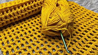 Easy crochet mesh stitch for making several projects detailed \u0026 beginner friendly