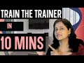 Train the trainer certificate, how to become a corporate trainer, training coordinator certificate