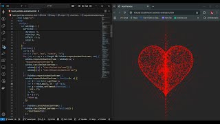 Heart animation src-code (HTML, CSS, JS)