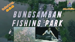 นิวบึงสำราญ  สวนอาหาร  ที่พักอาศัย  บ่อตกปลาบึก  ปลาสวาย Fishing Park : Ep.26 : By Aum On Tour