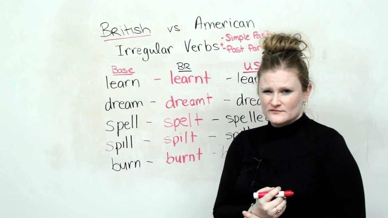 BURNED Or BURNT? Irregular Verbs In American & British English - YouTube