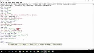 Introduction to Python - Lesson 03 (Strings and Print)