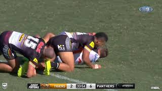 2017 NRL Big Hits - Kikau on Tedesco