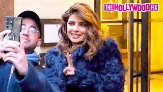 Priyanka Chopra Makes Time For Fans While Heading Out To Her Max Factor Makeup Launch In London, UK