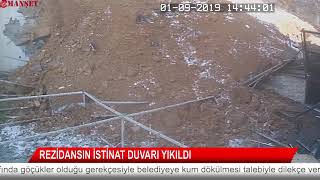 YİNE İSTİNAT DUVARI VAKASI BU KEZ REZİDANSIN DUVARI YIKILDI