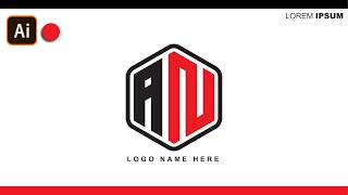 The Modern AN Letter Logo Design In Adobe Illustrator |Polygon Logo Design || With Inaa Graphics ||
