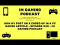 how my post on x ended up in a pc gamer article episode 238 im gaming podcast