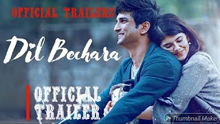 dil bechara Official #Trailer |official trailer