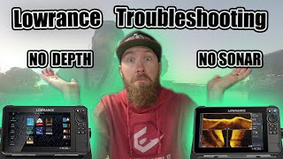 MISSING SONAR DEPTH or TEMP? Lowrance Troubleshooting