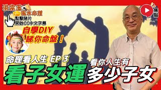 【命理看人生 3】快速自學看「子女緣」！ 看你人生會有幾多兒女！ 《洪宗玉風水命理︱EP83》【開啟CC繁簡中字】