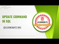 Update Command in SQL | Learnomate Technologies