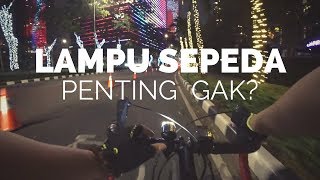 Gowes Night Ride di Jakarta Pakai Road Bike Strattos S2 | Review Lampu Sepeda Cat Eye EL135