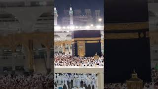 Blessed Hajis and Hajjas performing Tawaf around the holy Kaaba 🕋🤍#makkah #makkahlive MashaAllah