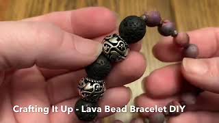 DIY Lava Bead Bracelet - Essential Oils Diffuser Bracelets doTERRA stretch bracelets