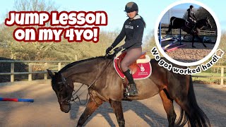 JUMP LESSON ON MY 4YO! - It was hard work…