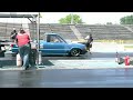 7 second mazda b2200 turbo rotary pickup test and tune great lakes dragaway