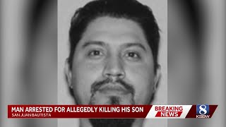 Father arrested on murder, attempted murder charges in death of 2-year-old son in San Juan Bautista