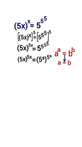 A Nice Exponential Equation Shorts Algebra Youtube