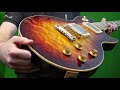 wow 2001 gibson les paul custom shop standard quilt top class 5 bourbon burst review demo