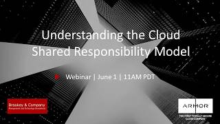 Understanding the Cloud Shared Responsibility Model