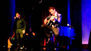 Joey McIntyre and Eman Vegas 22611 joe plays guitar eman sings