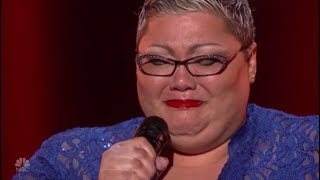 Christina Wells: BREAKS OUT In Tears After Emotional Performance | America's Got Talent 2018