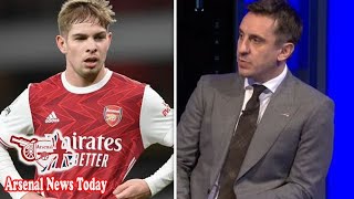 Gary Neville makes exciting Emile Smith Rowe prediction as Arsenal star shines again - news today
