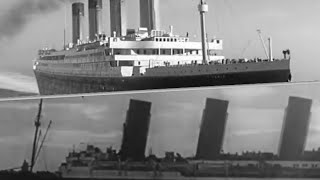 "A Night To Remember" departure with Titanic (1997) footage