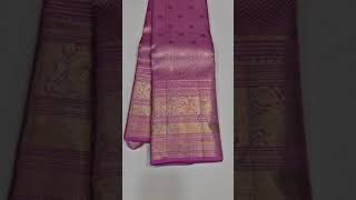 Pure kanchi pattu sarees with self border \u0026blouse for details contact 6303371334#pure kanchi pattu