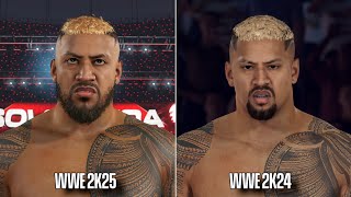 WWE 2K25 vs WWE 2K24 Visuals Comparison