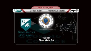 Grossmont College vs Southwestern College Men's Basketball, Wednesday, 5:00 pm, 1/31/2024