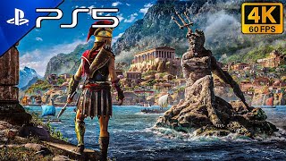Assassin's Creed Odyssey 4K 60FPS HDR Gameplay (PS5) OPEN WORLD Free Roam