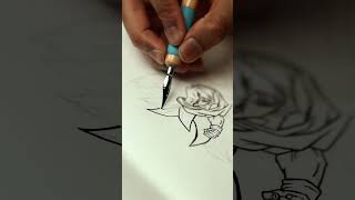 [ASMR] Drawing Goku Super Saiyan 3