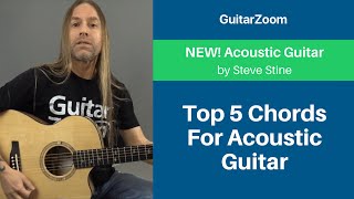 Top 5 Chords For Acoustic Guitar - Acoustic Guitar Lesson