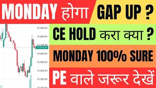 Monday Market कैसा रहेगा | gift nifty live | banknifty gap up or gap down monday | nifty monday