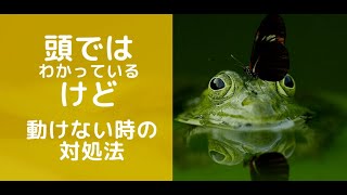 頭ではわかっているけど動けない時の対処法