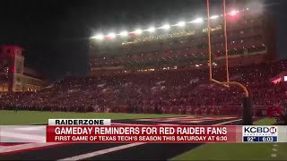 Texas Tech releases gameday information for fans ahead of season opener