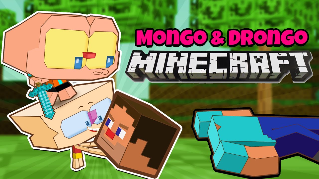 Mongo E Drongo E O Steve Perde A Cabeça No Mundo De Minecraft Em