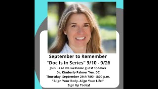 How to Align Your Body & Align Your life!  with Dr. Kimberly Palmer Yee!