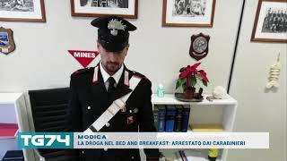 MODICA   LA DROGA NEL BED AND BREAKFAST  ARRESTATO DAI CARABINIERI