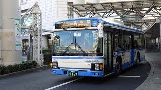 【3DFHD】千葉中央バス '14年新車＆4年振りの大型 1174(ISUZU ERGA) 千葉リハビリ 千葉駅東口BT